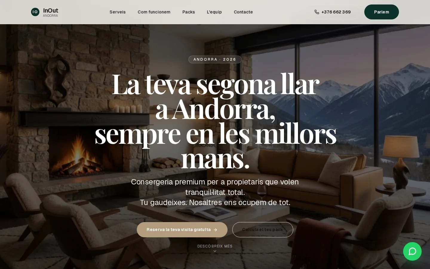Captura de la web de InOut